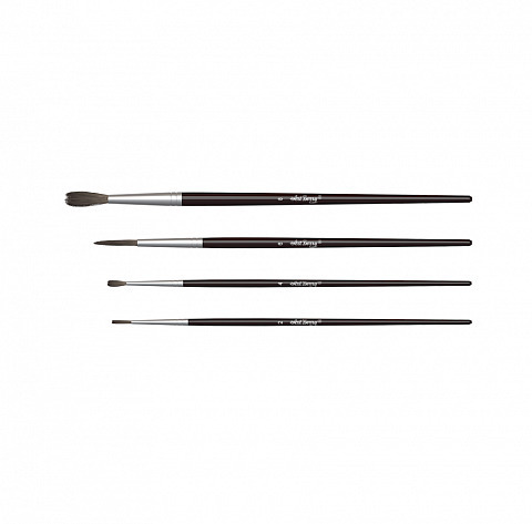 Кисти для акварели и гуаши/пони ErichKrause, 4 шт./блистер