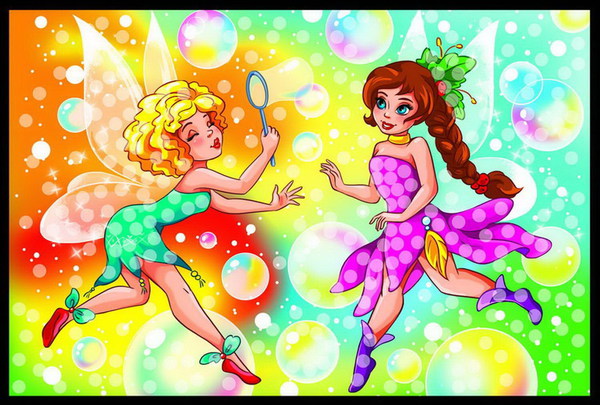 Мозаика из пайеток. А4+. КРАСИВЫЕ ФЕИ