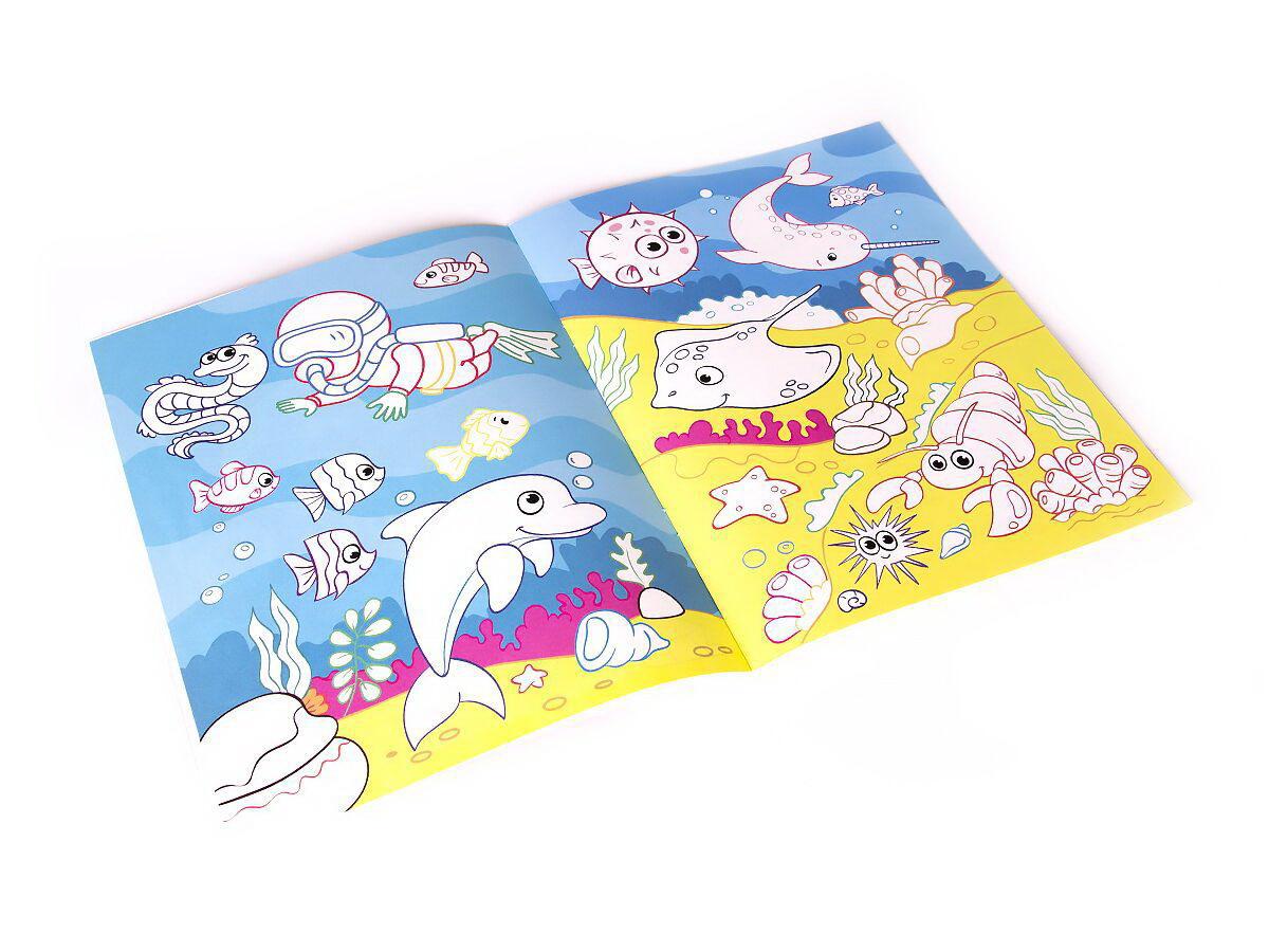 Раскраска для самых маленьких. Первое подводное путешествие