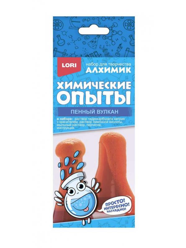 Набор для опытов LORI Алхимик Химические опыты Пенный вулкан &