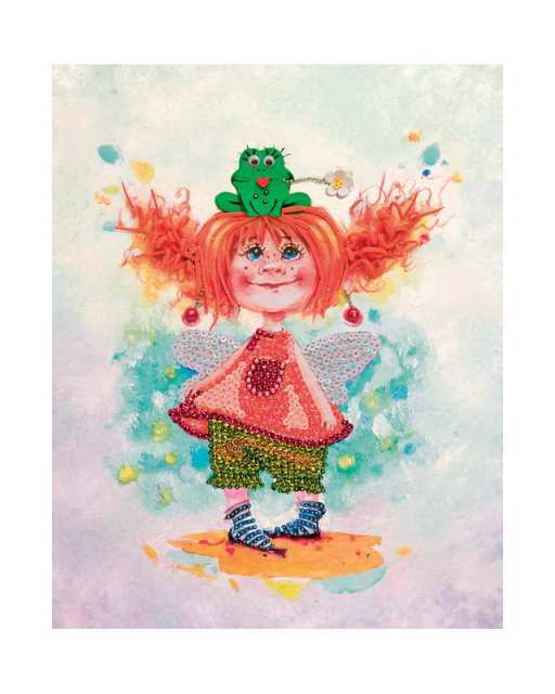 Мозаика из пайеток на холсте &