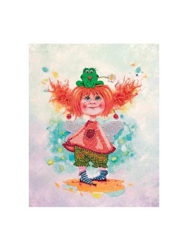 Мозаика из пайеток на холсте &