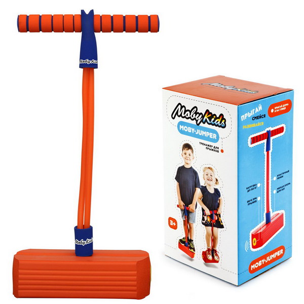 Тренажер для прыжков Moby Kids MobyJumper со звуком, оранжевый