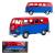 Машинка металлическая Uni-Fortune RMZ City 1:32 Автобус инерционный Volkswagen Type 2 (T1) Transporter, цвет матовый красный с синим, 16,5*7,5*7 см