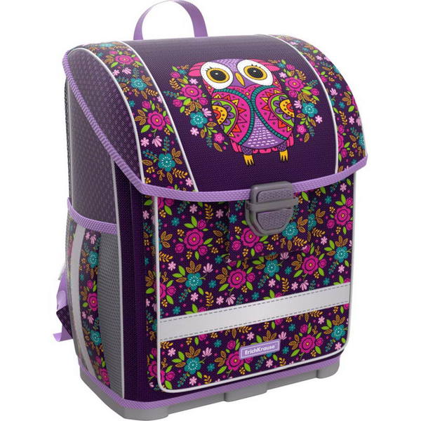 Ранец с пластиковым дном ErichKrause ErgoLine 16 L Flower Owl