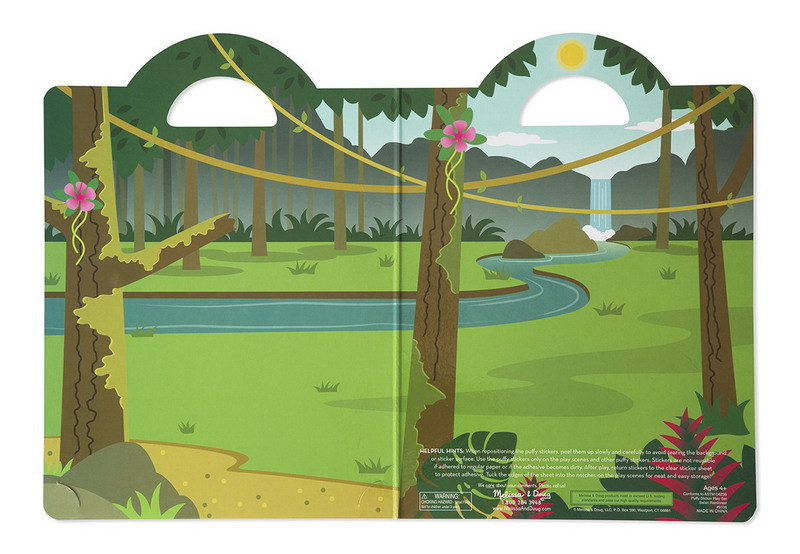 Альбом с многоразовыми объемными стикерами и фоном &