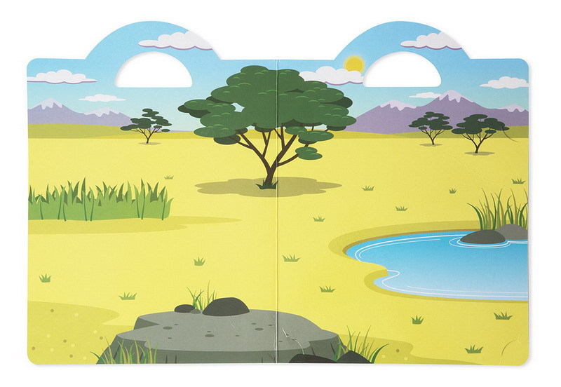 Альбом с многоразовыми объемными стикерами и фоном &