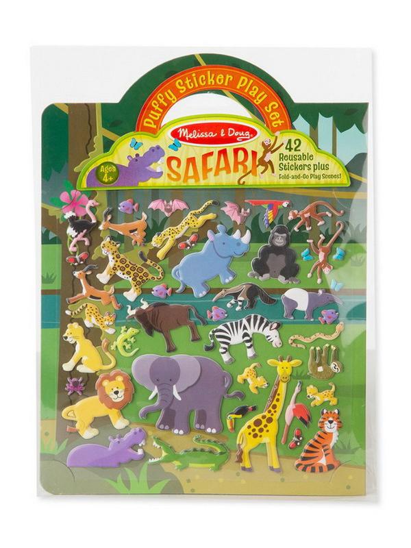 Альбом с многоразовыми объемными стикерами и фоном &