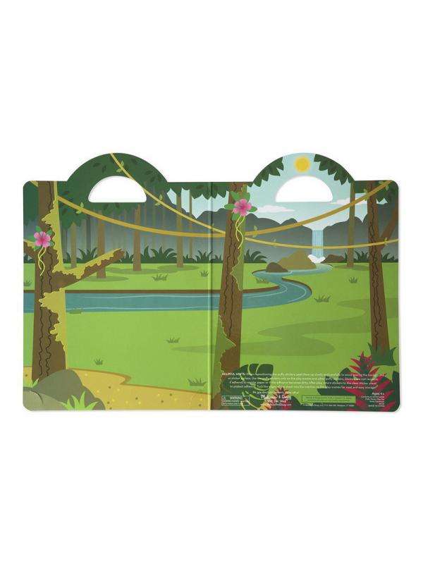 Альбом с многоразовыми объемными стикерами и фоном &