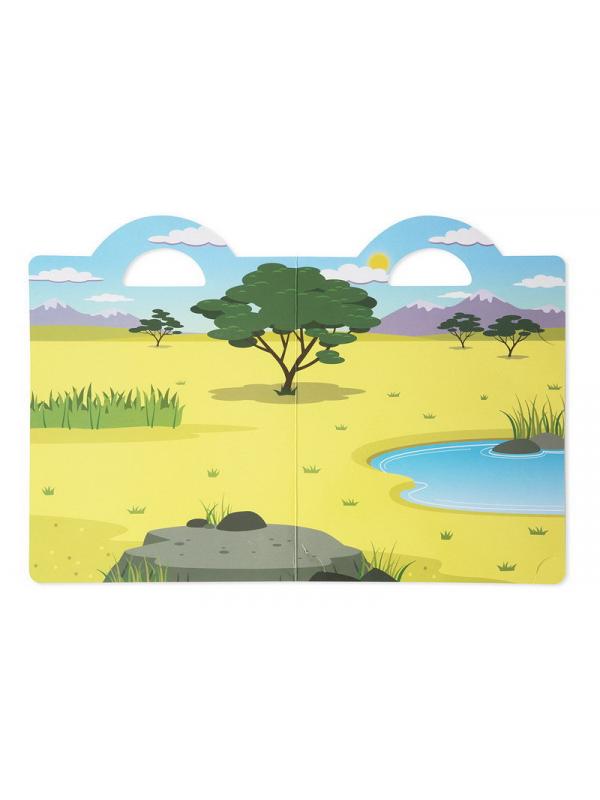 Альбом с многоразовыми объемными стикерами и фоном &