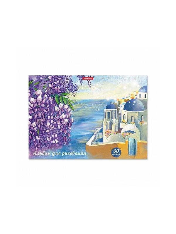 Альбом для рисования ErichKrause Цветущая Греция А4 30 листов на клею