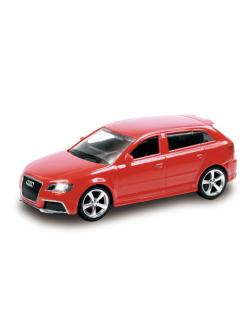 Машинка металлическая Uni-Fortune RMZ City 1:43 Audi RS3 Sportback без механизмов, 2 цвета (красный/черный), 10,00х4,17х3,26 см