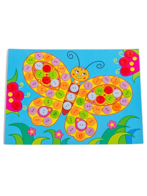 Набор для творчества Дрофа-Медиа Картинка из пуговиц Бабочка
