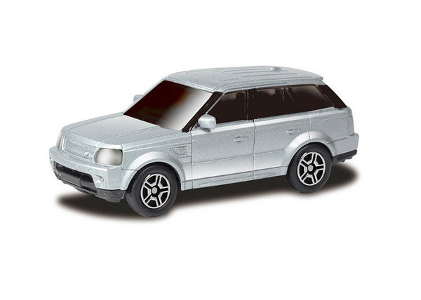 Машинка металлическая Uni-Fortune RMZ City 1:64 Range Rover Sport, без механизмов, цвет серебристый, 9 x 4.2 x 4 см, 36шт в дисплее