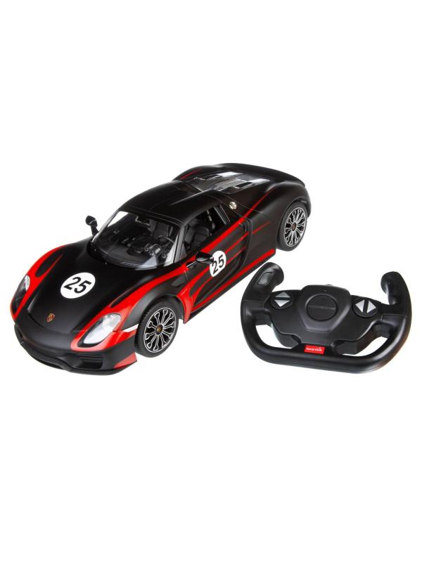 Машинка радиоуправляемая Rastar 1:14 «Porsche 918 Spyder» 70710B / Черный матовый