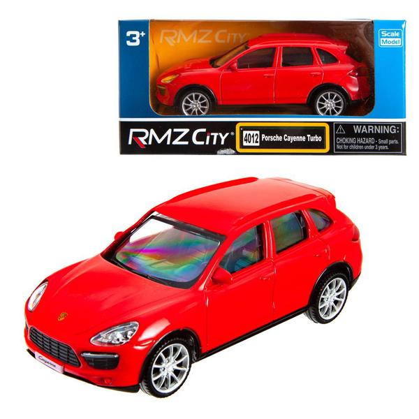 Машинка металлическая Uni-Fortune RMZ City 1:43 Porsche Cayenne Turbo , без механизмов, цвет красный, 12,5 x 5,6 x 5,9 см