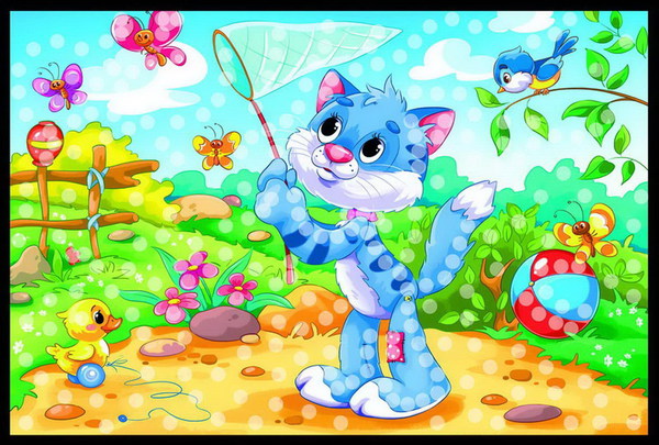 Мозаика из пайеток. А4+. МИЛЫЙ КОТИК