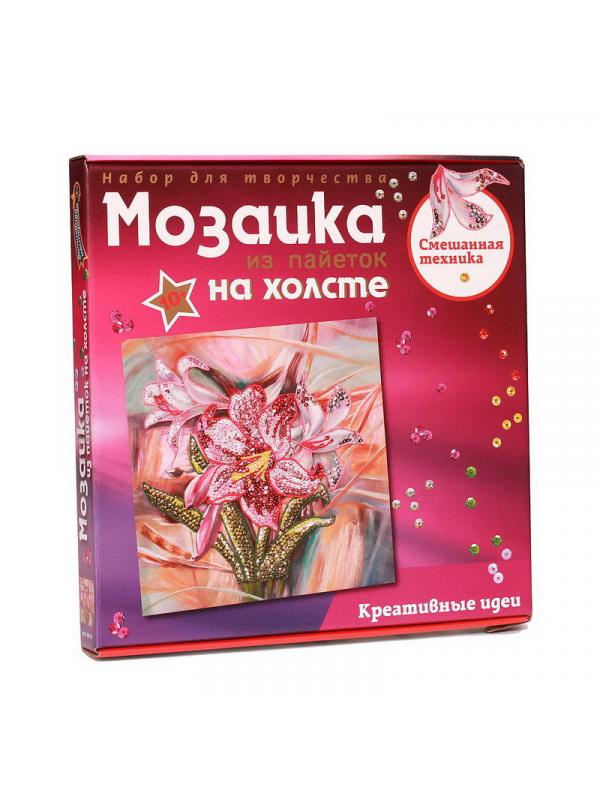 Мозаика из пайеток на холсте &