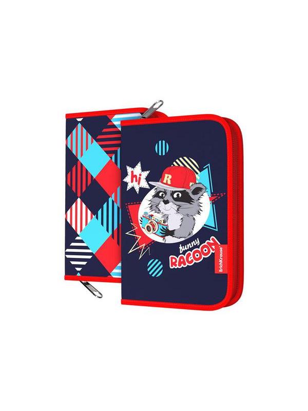 Пенал-книжка ErichKrause 135x205x30мм Funny Racoon без наполнения