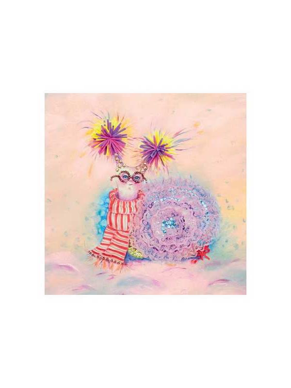 Мозаика из пайеток на холсте &