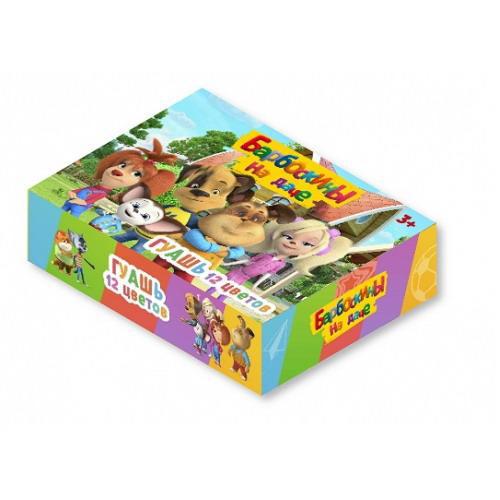 Краски CENTRUM Гуашь Барбоскины 12 цветов