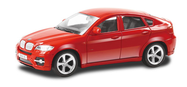 Машинка металлическая Uni-Fortune RMZ City 1:43 BMW X6 , без механизмов, цвет красный, 12,5 x 5,6 x 5,9 см