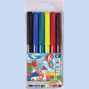 Фломастеры 6 цветов