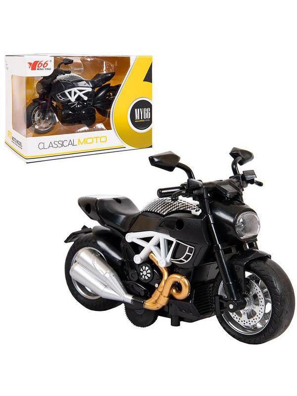 Мотоцикл ABtoys металлический инерционный 1:14 (2)