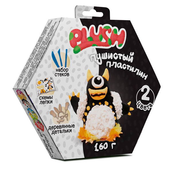 Пластилин пушистый ТМ &