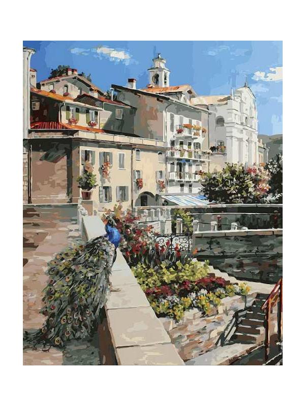 Набор для творчества Белоснежка картина по номерам на холсте Изола-Белла на озере Лаго-Маджоре (левая)