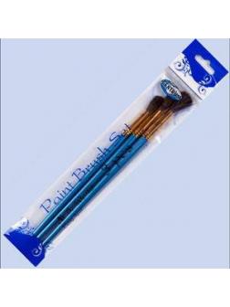 Кисти набор 3 штуки  8,10,12, шерсть пони, круглые