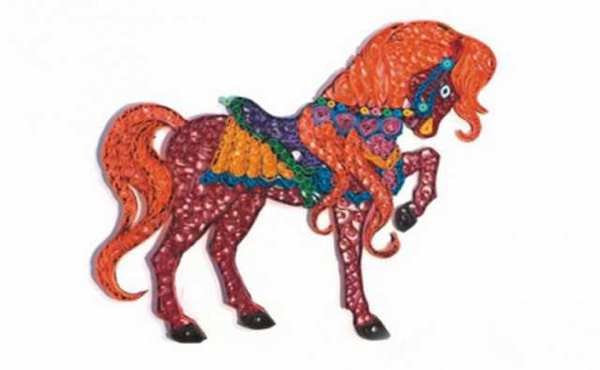 Набор для детского творчества. Квиллинг. ЯРКАЯ ЛОШАДЬ (европодвес)