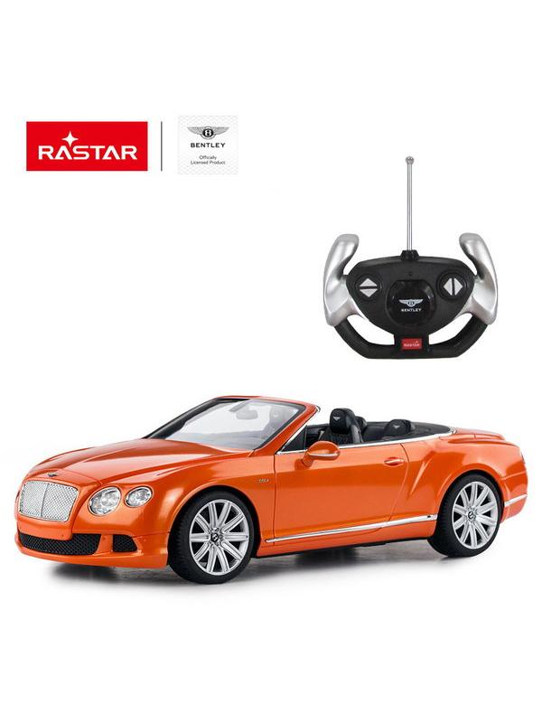 Машинка на радиоуправлении RASTAR Bentley Continetal GT, цвет оранжевый, 1:12