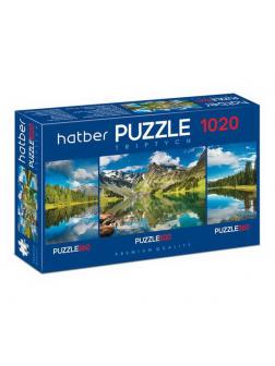 Пазл Hatber Premium В тишине гор набор 260+500+260 элементов А2ф TRIPTYCH 3 картинки в 1 коробке