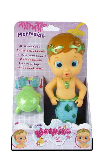 Кукла IMC Toys Bloopies для купания Max русалочка, 26 см