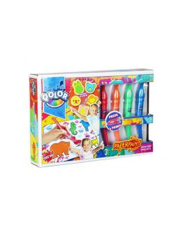 Краски акриловые, в наборе 4 цвета, блистер-упаковка.