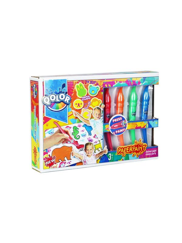 Краски акриловые, в наборе 4 цвета, блистер-упаковка.