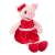 Свинка в красном платье, 16 см игрушка мягкая