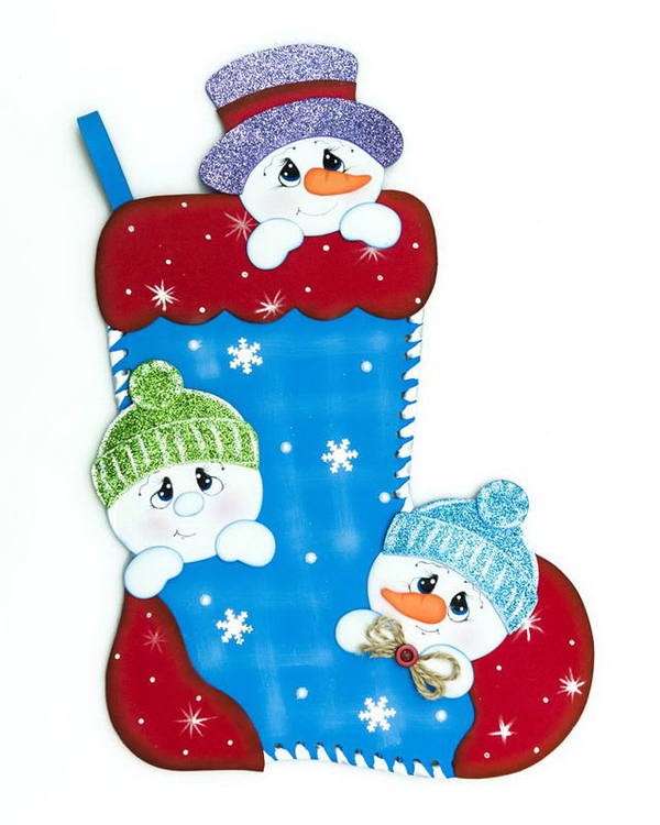 Сапожок новогодний из фоамирана, набор для творчества