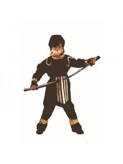 Карнавальный костюм Батик. СУПЕР НИНДЗЯ (куртка, брюки, накидка с поясом, шапка, меч Ниндзя) Зв. маскарад р.30