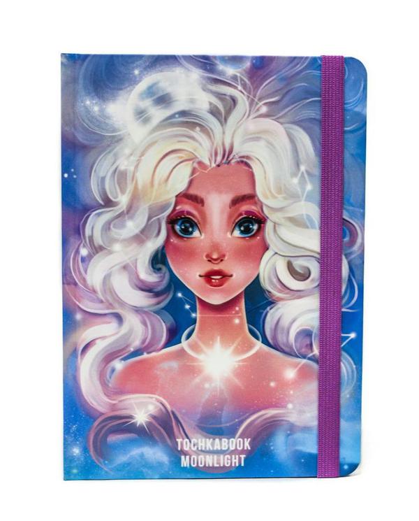 Блокнот Проф-Пресс Точкабук Космическая девушка, светящийся в темноте
