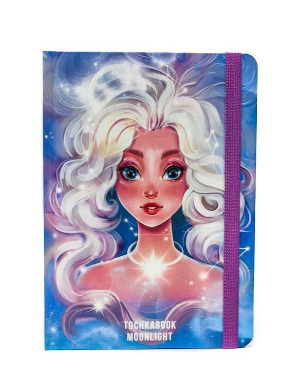 Блокнот Проф-Пресс Точкабук Космическая девушка, светящийся в темноте