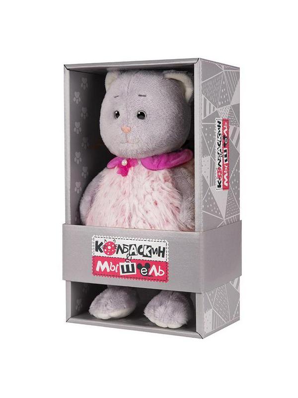 Мягкая игрушка Maxitoys Колбаскин&Мышель Мышель в Розовой Жилетке 25 см