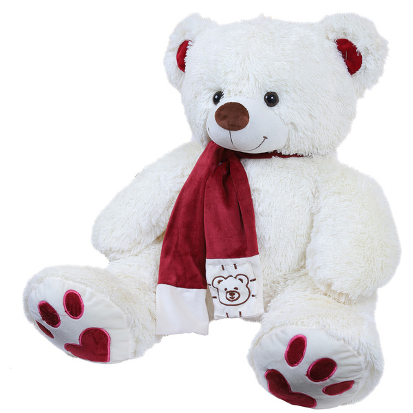 Мягкая игрушка Медведь плюшевый бежевый 60 см