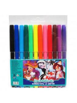 Фломастеры 12 цветов, Enchantimals, на водной основе
