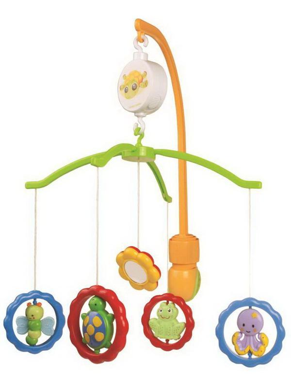 Музыкальная игрушка Canpol Babies Карусель Мобиль Животные с зеркалами
