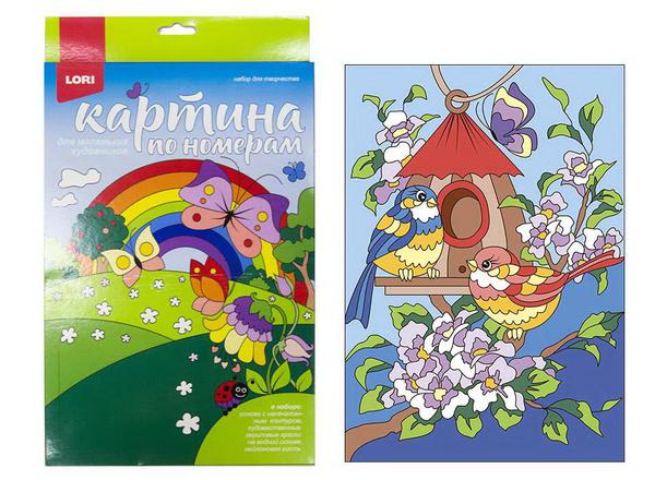 Набор для творчества LORI Картина по номерам для малышей &