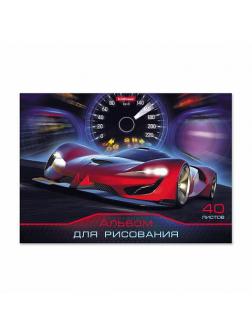 Альбом для рисования ErichKrause Drive А4 40 листов на клею