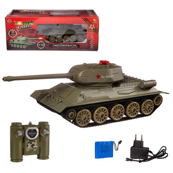 Радиоуправляемый танк Т-34 (на аккум., свет, звук)