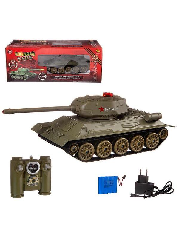 Радиоуправляемый танк Т-34 (на аккум., свет, звук)